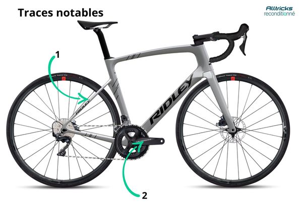 Vélo de Route Ridley Noah Disc Shimano Ultegra 11V 700 mm Gris Battleship 2023 - Produit Reconditionné 