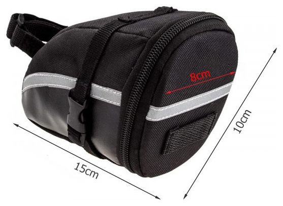 Sacoche de vélo Sacoche arrière 1 2 litre Noir