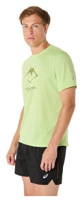 Maglia a maniche corte Asics Fujitrail Logo Yellow Uomo