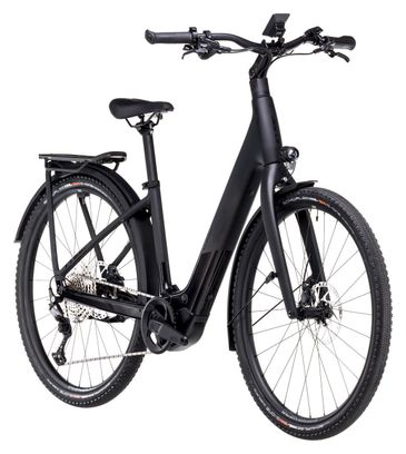 VTC Électrique Cube Kathmandu Hybrid C:62 SLX 400X Easy Entry Shimano Deore 12V 400 Wh 700 mm Gris Carbon Noir 2025