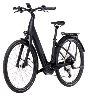 VTC Électrique Cube Kathmandu Hybrid C:62 SLX 400X Easy Entry Shimano Deore 12V 400 Wh 700 mm Gris Carbon Noir 2025