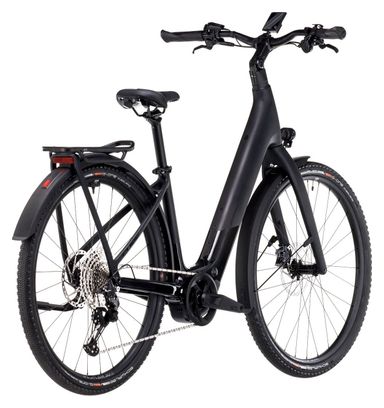 VTC Électrique Cube Kathmandu Hybrid C:62 SLX 400X Easy Entry Shimano Deore 12V 400 Wh 700 mm Gris Carbon Noir 2025