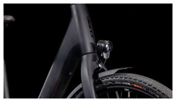 VTC Électrique Cube Kathmandu Hybrid C:62 SLX 400X Easy Entry Shimano Deore 12V 400 Wh 700 mm Gris Carbon Noir 2025