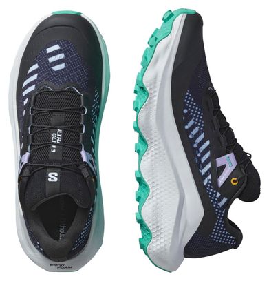 Salomon Ultra Glide 3 Proto Trail Running Shoes for Women in Black/White/Blue