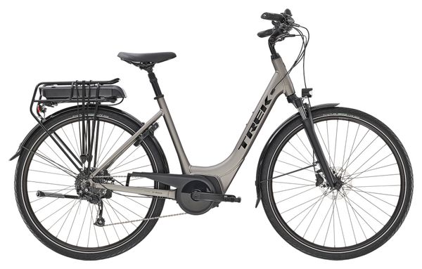 Vélo de Ville Électrique Trek Verve+ 2 Lowstep Bosch 400wh Shimano Altus 9V Matte Gunmetal 2023