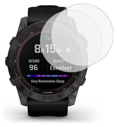 Lot de 2 écrans de protection en verre trempé pour Garmin Fenix 7X