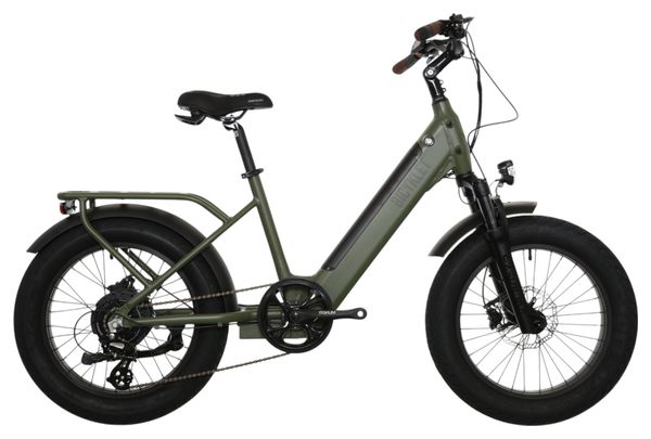 Bicyklet Electric Shortail Cargo Bike Shimano Altus 7S 670 Wh 20'' Verde Khaki
