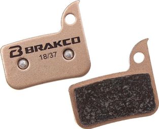 Plaquettes BRAKCO Sintered SRAM RED 22 B1/ FORCE 22/ FORCE 1/ CX1 / RIVAL 22