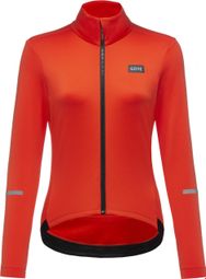 Women's Long Sleeve Jersey Gore Wear Progress Thermo Orange