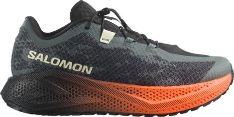 Salomon Aero Glide 4 GRVL Men's Running Shoes - Green/Black/Orange