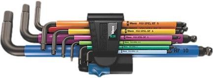 Set di chiavi piegate Wera Hex-Plus HF 1 Multicolore