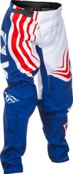 Fly Racing F-16 Pantalón Juvenil Rojo/Blanco/Azul