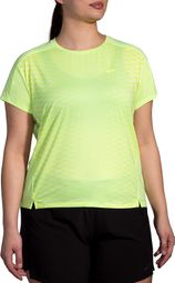 Brooks Sprint Free Run 2.0 Yellow Women's Short-Sleeve Jersey