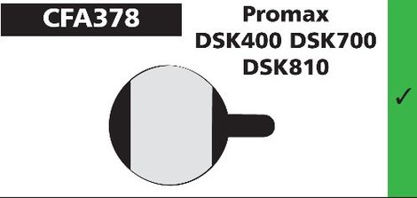 PLAQUETTES PROMAX DSK400 700 810 EBC.