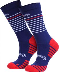 Chaussettes Oxsitis BBR Bleu / Rouge Unisex 