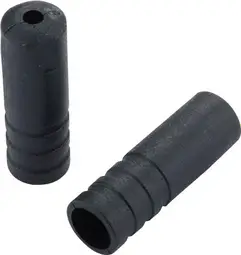 Puntas de latiguillo de desviador Jagwire negras de 4 mm (x100 unidades)