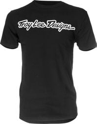 Troy Lee Designs Signature Kurzarm-T-Shirt Schwarz