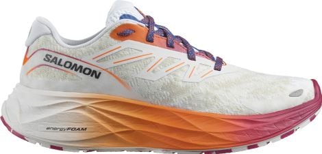 Chaussures Running Salomon Aero Glide 2 Blanc Orange Violet Femme