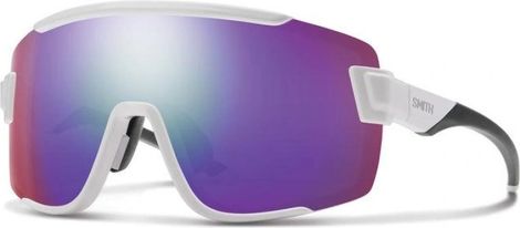 Smith Wildcat Brille Weiß - Violett verspiegelte ChromaPop Scheibe