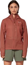 Salewa Pedroc 2 Powertex 2.5L Regenjacke für Damen, rot