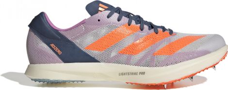 Zapatilla de atletismo adidas adizero Aventi Azul Naranja Violeta Unisex