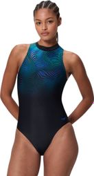 Maillot de bain 1 Pièce Speedo Femme Hydrasuit Bleu/Noir