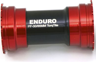 Boîtier de pédalier Enduro Bearings TorqTite BB A/C SS-BB386 EVO-Red