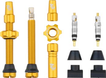 Wolf Tooth Presta Gold Tubeless Valve Kit
