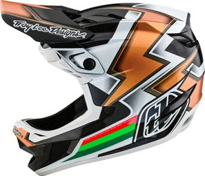 Troy Lee Designs D4 Carbon Casco Integrale Nero/Arancione