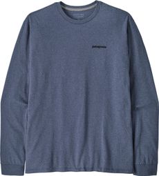 Patagonia P-6 Logo Responsibili-Tee Blauw Heren-T-shirt Lange Mouw