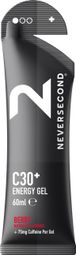 Gel énergétique Neversecond C30+ Energy Gel + caféine Fruits des bois - 60ml