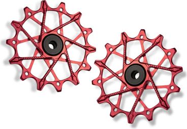 Garbaruk Schaltwerksrollen für Shimano 12V Rot