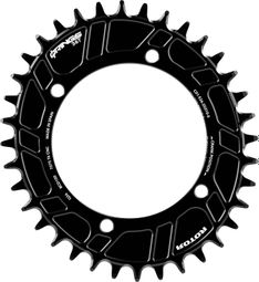 Ovale Rotor Q Ringen MTB BCD 100x4 11/12 Speed Zwart Kettingblad