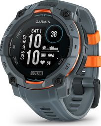 Montre GPS Garmin Instinct 3 Solar - 45 mm Bleu Twilight avec Bracelet en Silicone Bleu Twilight