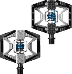 Par de pedales CRANKBROTHERS Double Shot 2 Negro/Plata/Azul