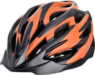 Casque vélo VTT adultes - Orange Noir - Large 58/61cm