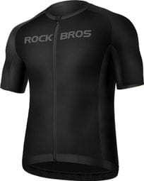 Maillot de cyclisme à manches courtes Rockbros   - noir