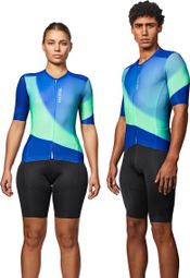 Van Rysel Racer 2 Unisex Jersey met korte mouwen Blauw/Groen