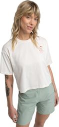 T-shirt ample manches courtes cyclotourisme femme Cyclisme Feel Sand Beige