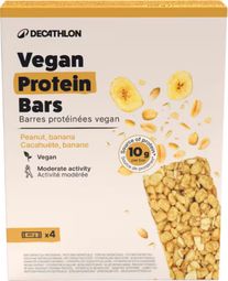 Proteinriegel Decathlon Nutrition Vegan Erdnuss/Banane 4x40g