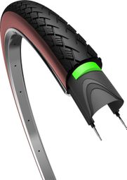 Pneu Ville Edge Tire Metro Protect 28x1 75   /  47-622 Mm Noir / marron Avec Reflet