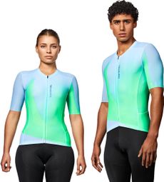 Van Rysel Racer 2 Unisex Jersey met korte mouwen Lichtblauw/Groen