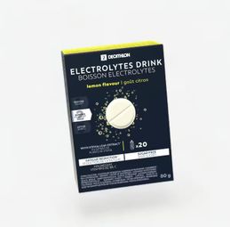 Boisson Electrolyte Decathlon Nutrition Tablettes Citron 20x4g