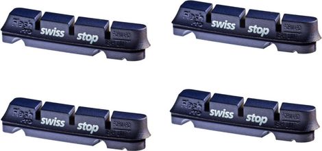 SwissStop FlashPro BXP x4 Inserto pastiglie freno in alluminio per Shimano / Sram / Campagnolo