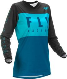 Fly Racing F-16 Women's Long Sleeve Jersey Blue / Black