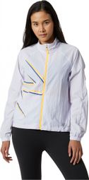 New Balance Printed Impact Run Women's Windbreaker Jacket Grey