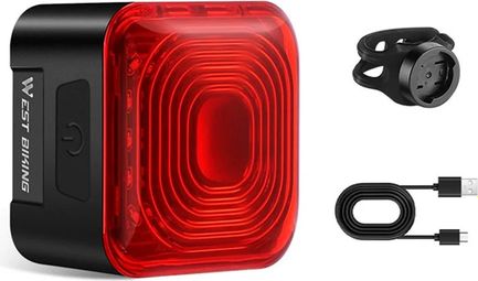Feu arrière intelligent de vélo  détection de frein  affichage de batterie