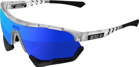 Lunettes SCICON Aerotech Glace Mate / Multimirror Bleu