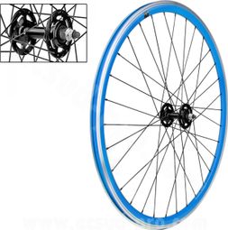 ROUE AVANT VELOX 700C FIXIE BLEU ALU 30MM