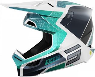 Casque Intégral Shot Race Phaser Bleu Turquoise Adulte